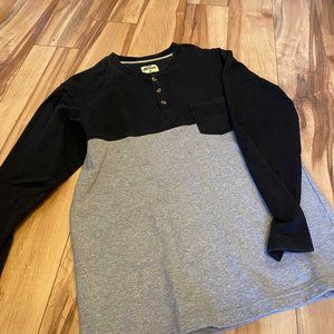 Jiberish French Terry Long Sleeve Henley
